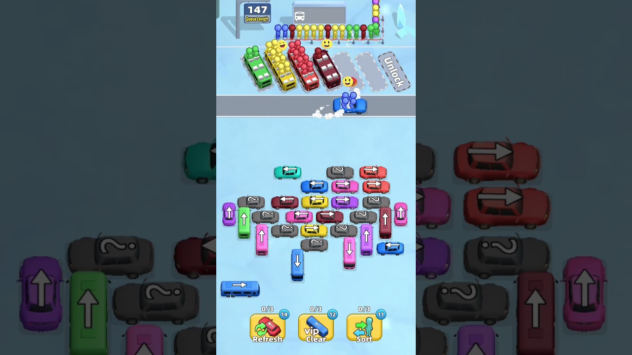 car jam traffic puzzle game level-619 complete 