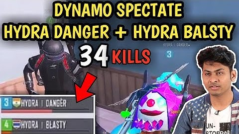 DYNAMO SPECTATE HYDRA DANGER + HYDRA BLASTY DUO VS SQUAD BEAST CONQUEROR GAMEPLAY |PUBG MOBILE