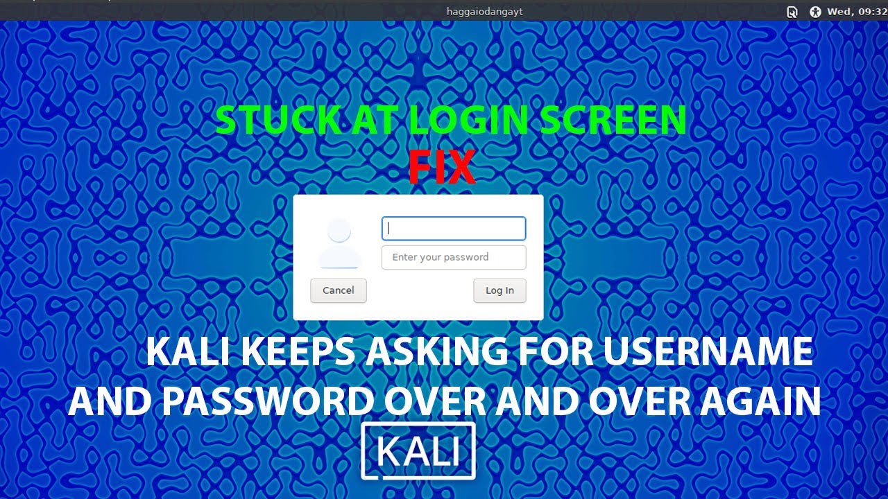 kali-fix-kali-keeps-asking-for-username-and-password-over-and-over