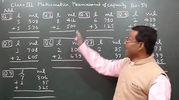 Class 3 Learning Mathematics Measurement of Capacity Ex 59 By Manoj Prasad Karn