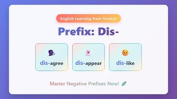 Dis Prefix: Disagree, Disappear, Dislike Explained