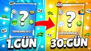 30 Gün Boyunca Ödülleri̇ Açmadim.. Brawl Stars