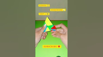 The class vs Homework vs The test || #shorts #viral #youtubeshorts #rubikscube #cubing #explore