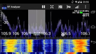 RF Analyzer version 1.07 (with AM/FM demodulation) screenshot 2