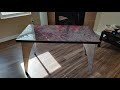 Plywood table with resin top for my 8-year-old daughter. CNC woodworking. Plywood furniture.