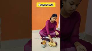 Husband and wife 😱 Normal wife vs Rugged wife P-4 #shorts #funny #comedy #chandrupriya #trending