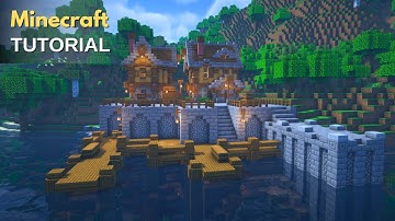 Minecraft: How to Build a Medieval Dock | Medieval Harbor (Tutorial)