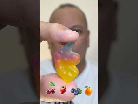 👂ASMR ドイツの虹色ふわふわグミ「カッチェス ユニコーン」咀嚼音👂#shorts #asmr