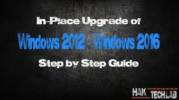 Windows 2012 Server to Windows 2016 Server in-place Upgrade