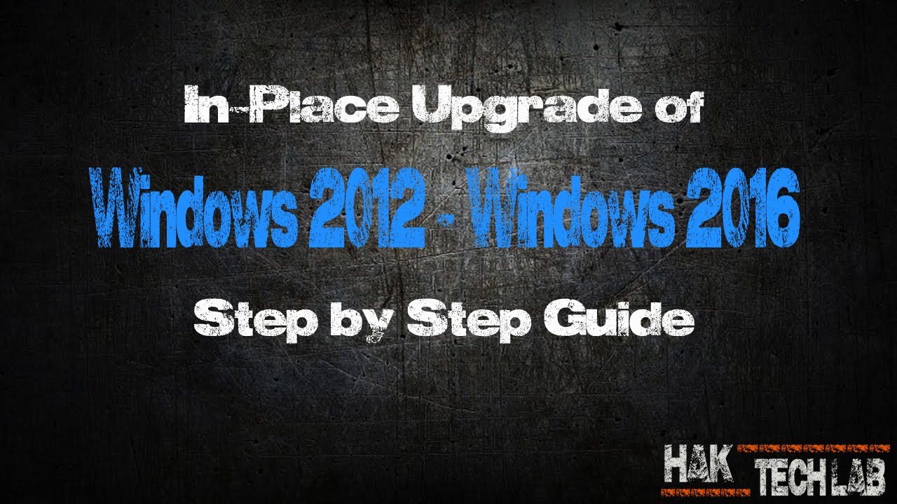 Windows 2012 Server to Windows 2016 Server in-place Upgrade - YouTube