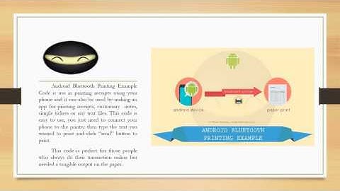 ANDROID BLUETOOTH PRINTING EXAMPLE CODE