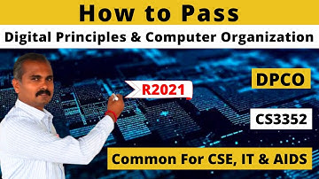 How to Pass Digital Principles and Computer Organization| DPCO| R2021| Tamil| CS3351