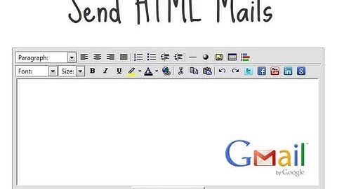 HTML Mails in Gmail