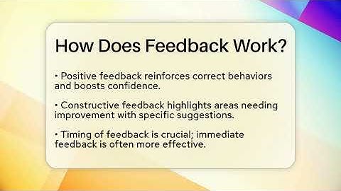 How Does Feedback Work? - The Personal Growth Path