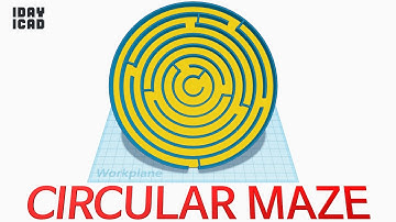 [1DAY_1CAD] CIRCULAR MAZE (Tinkercad : Design / Project / Education)