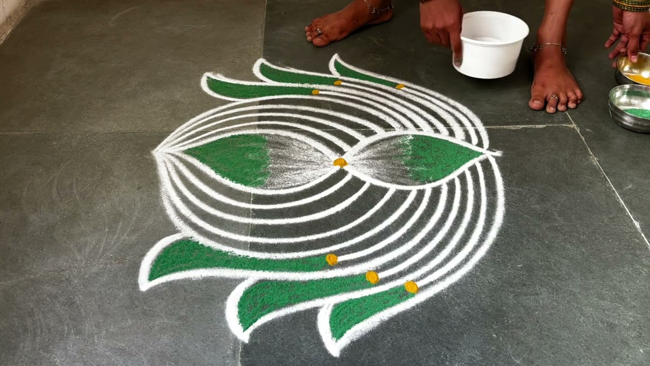 Easy padikolam designs| Simple muggulu designs| easy rangoli designs| Beginners kolam