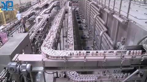 Dây chuyền chiết rót bia lon tốc độ cao | Đức Phát