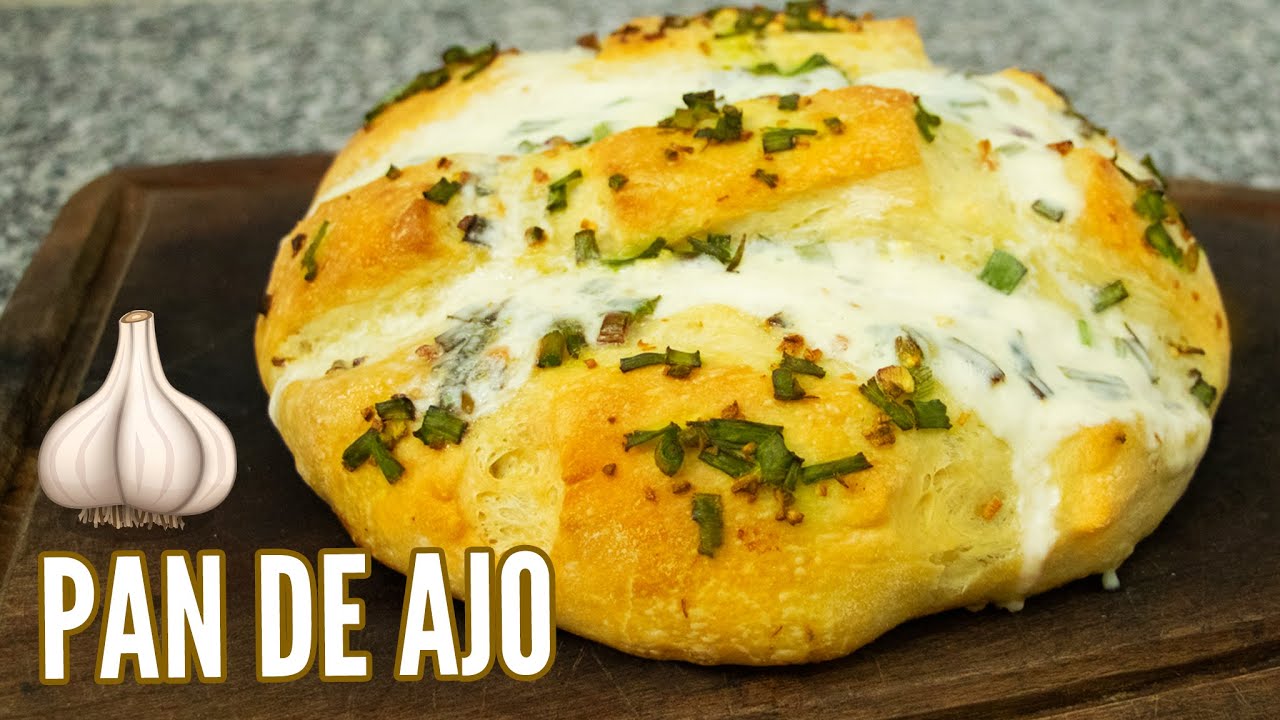 PAN CASERO DE AJO 🥖| Fácil, Riquísimo y Esponjoso