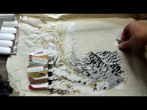 Вышивка риолис полярная сова