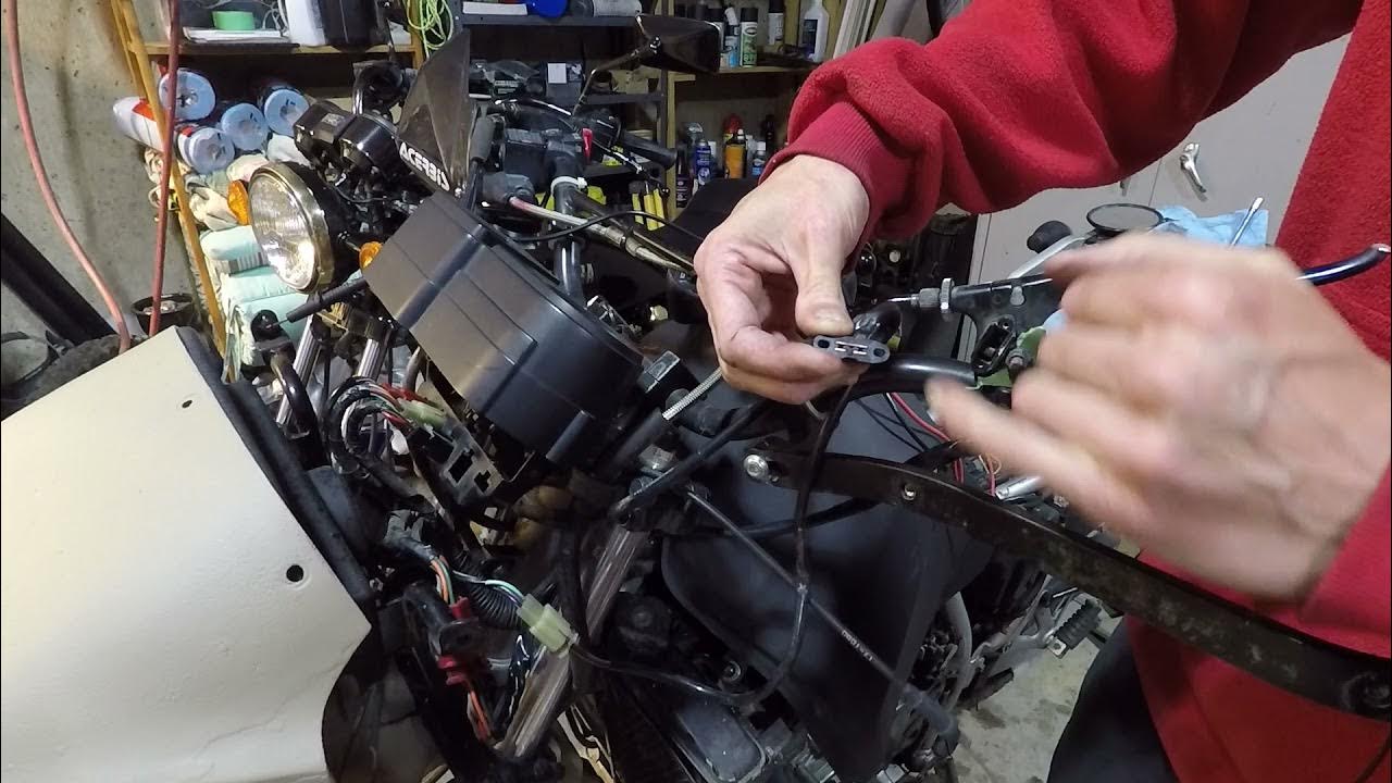 KLR650 clutch lever switch repair and adjustment YouTube