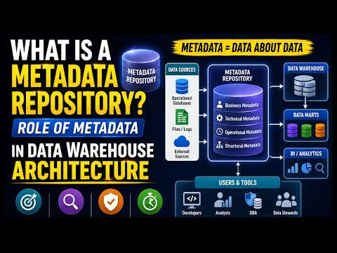 What is a Metadata Repository? Role of Metadata in Data Warehouse Architecture