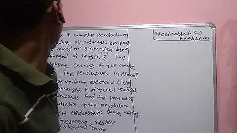 Time period of Simple pendulum applying electric field