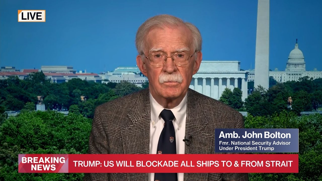 Fmr. National Sec. Advisor Bolton on Trump calling for Strait of Hormuz blockade: it "makes sense"