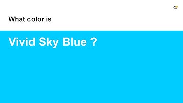 Vivid Sky Blue color #00ccff hex color - Blue color - Warm color 00ccff
