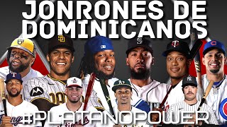 Juan Soto, Vladi Jr, Christopher Morel, Carlos Santana, Mauricio y 7 dominicanos pegaron jonrón #mlb