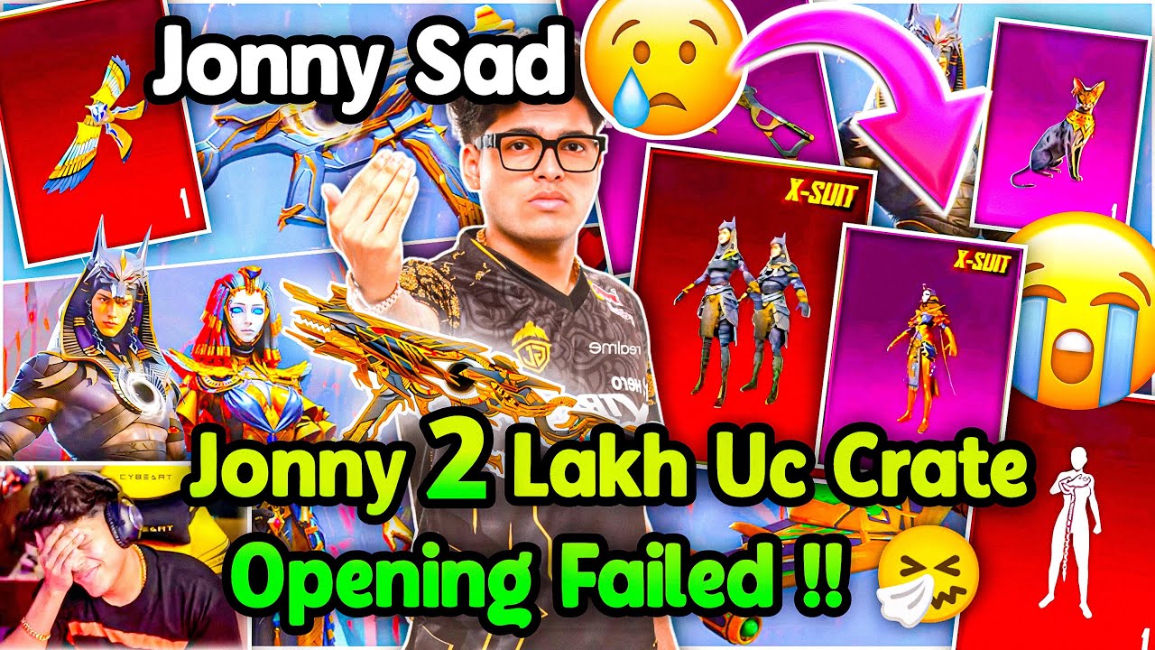🥹 Jonathan Sad With 2,00,000 UC Scam Anukhra X-Suit Crate Opening Failed ! Jonathan Crate Opening