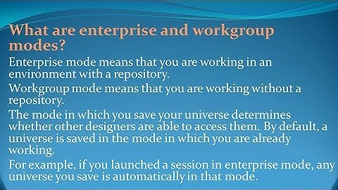 Business Objects Interview Questions and Answers for freshers and experienced– Part 7