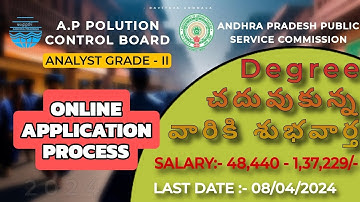 "Complete Guide: Application Process for APPSC Analyst Grade 2 | AP Pollution Control Board"