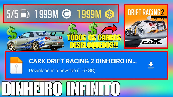 CARX DRIFT RACING 2 V1.7.0 MOD/DINHEIRO INFINITO (ATUALIZADO) 