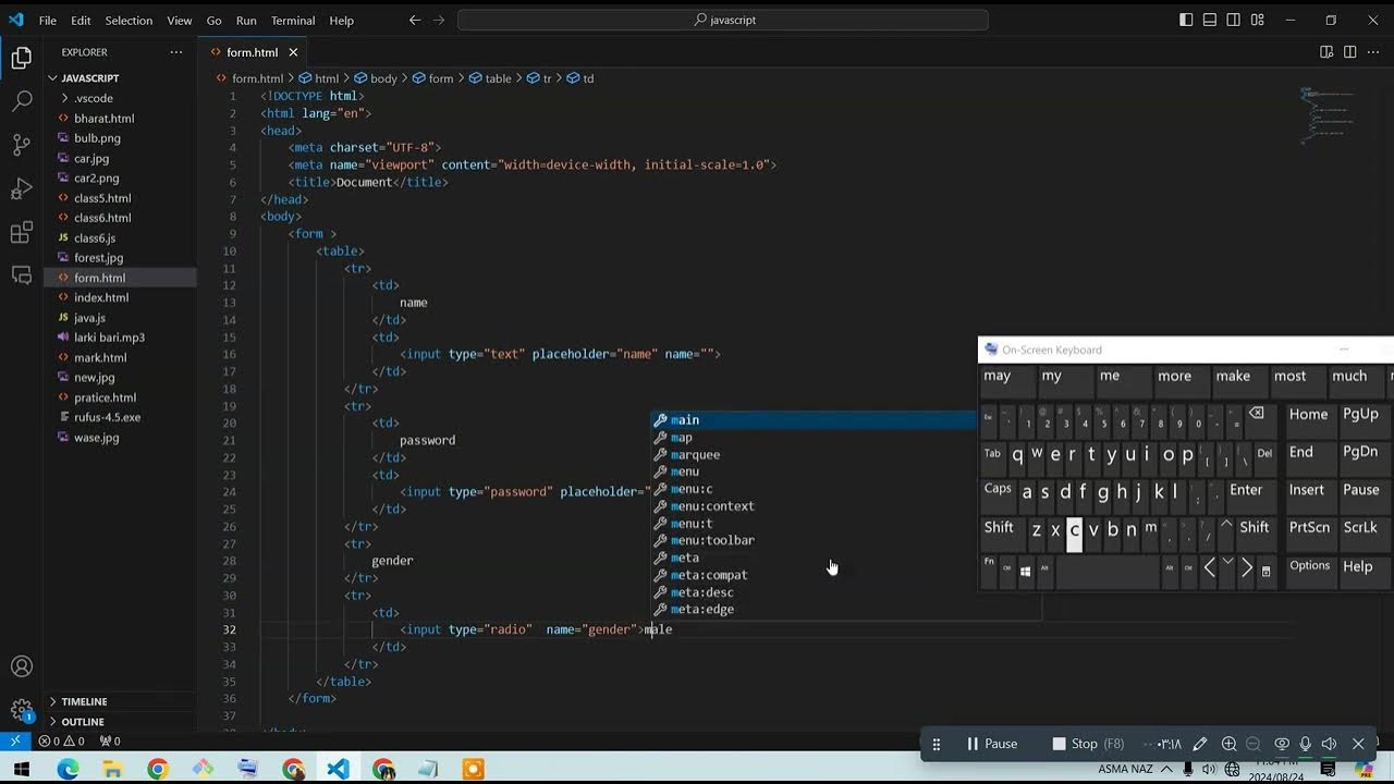 how-to-make-form-in-html-make-simple-form-youtube