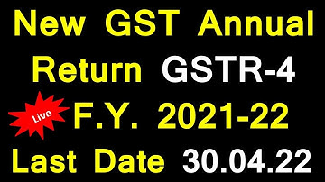 New GST Return GSTR-4 Live filing|GST Annual Return of Composition Taxpayers|How to file GSTR-4