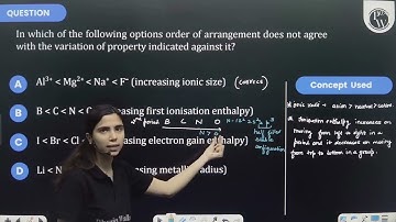 In which of the following options order of arrangement does not agree with the variation of prop....