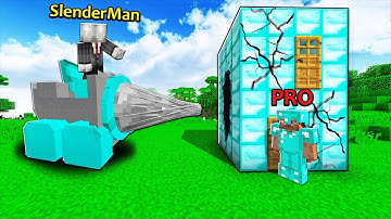 MUA MÁY KHOAN SIÊU CẤP PHÁ TAN NHÀ KIM CƯƠNG CỦA PRO TRONG MCPE | Thử Thách SlenderMan