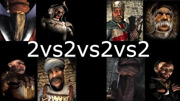WAZIR RAT VS LIONHEART MARSHALL VS PIG SULTAN VS CALIPH SNAKE | Stronghold Crusader Ai Battle