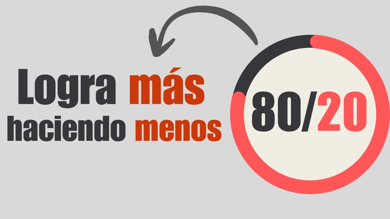 Por qué estás agotado (y cómo el 80/20 te devuelve el control)