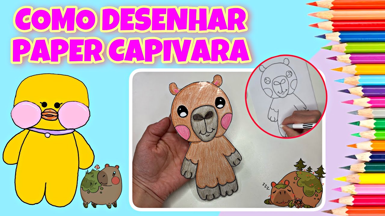 COMO DESENHAR PAPER DUCK TIKTOK  HOW TO DRAW PAPER DUCK TIKTOK 