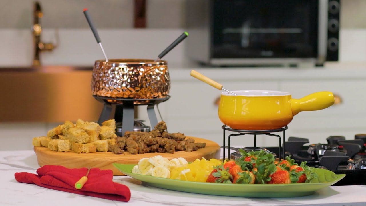 FONDUE DE QUEIJO E DE CHOCOLATE Cozinhando com Elis YouTube