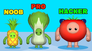 Fruit Rush NOOB vs PRO vs HACKER