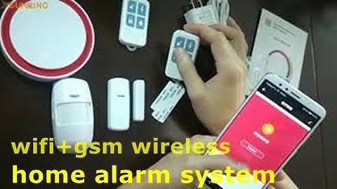 How to use wifi gsm wireless home alarm system with tuya APP ?