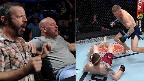 Dana White jumps out of chair after Chris Duncan's...