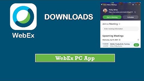 WebEx Training: Downloads Part Two PC App