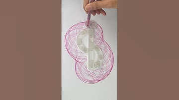 Satisfying Loops That Lead to Perfect Symmetry. #art #asmr #spirograph #shorts #2024 #subscribe