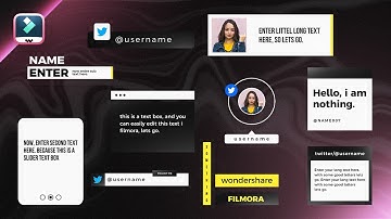 Top 10 Modern Lower Thirds Templates For Filmora | New Design 2023 | Filmora Tutorial