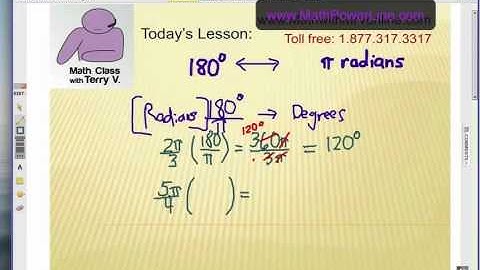 Degrees and Radians on the Unit Circle