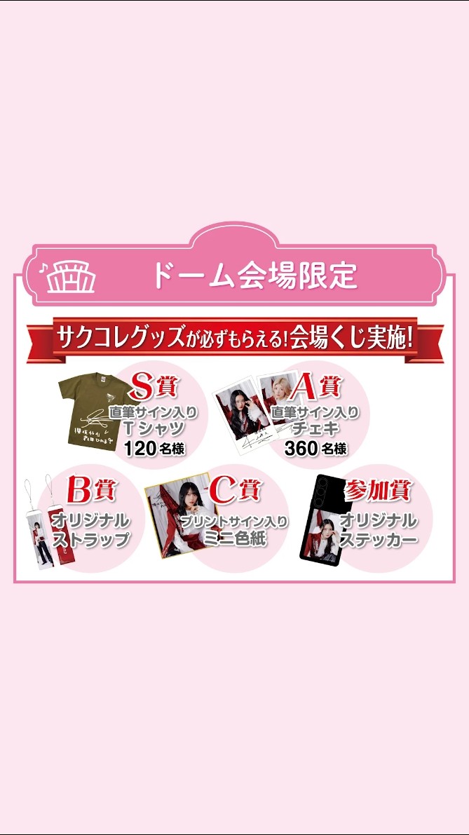 森田ひかる ストラップ＆ステッカー サクコレ 会場くじ 櫻坂46サクコレ 東京ドーム会場くじ B賞ストラップ ステッカー
