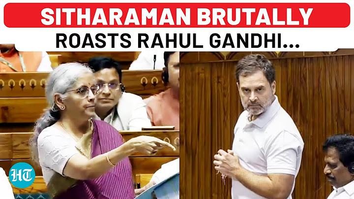 Nirmala Sitharaman’s Savage Counter To Rahul Gandhi Over ‘Halwa’ Controversy In Lok Sabha | Watch